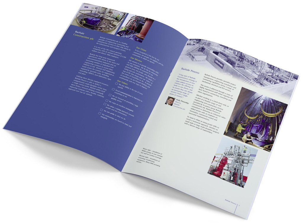A4 company brochure designed for print